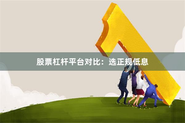 股票杠杆平台对比：选正规低息